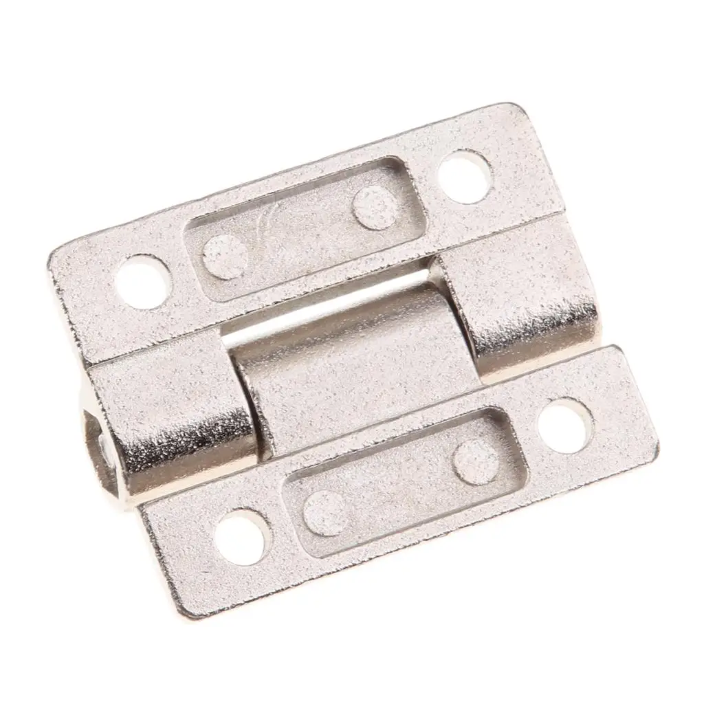 45x34mm 4 Countersunk Holes Adjustable Torque Position Control Hinge Silver