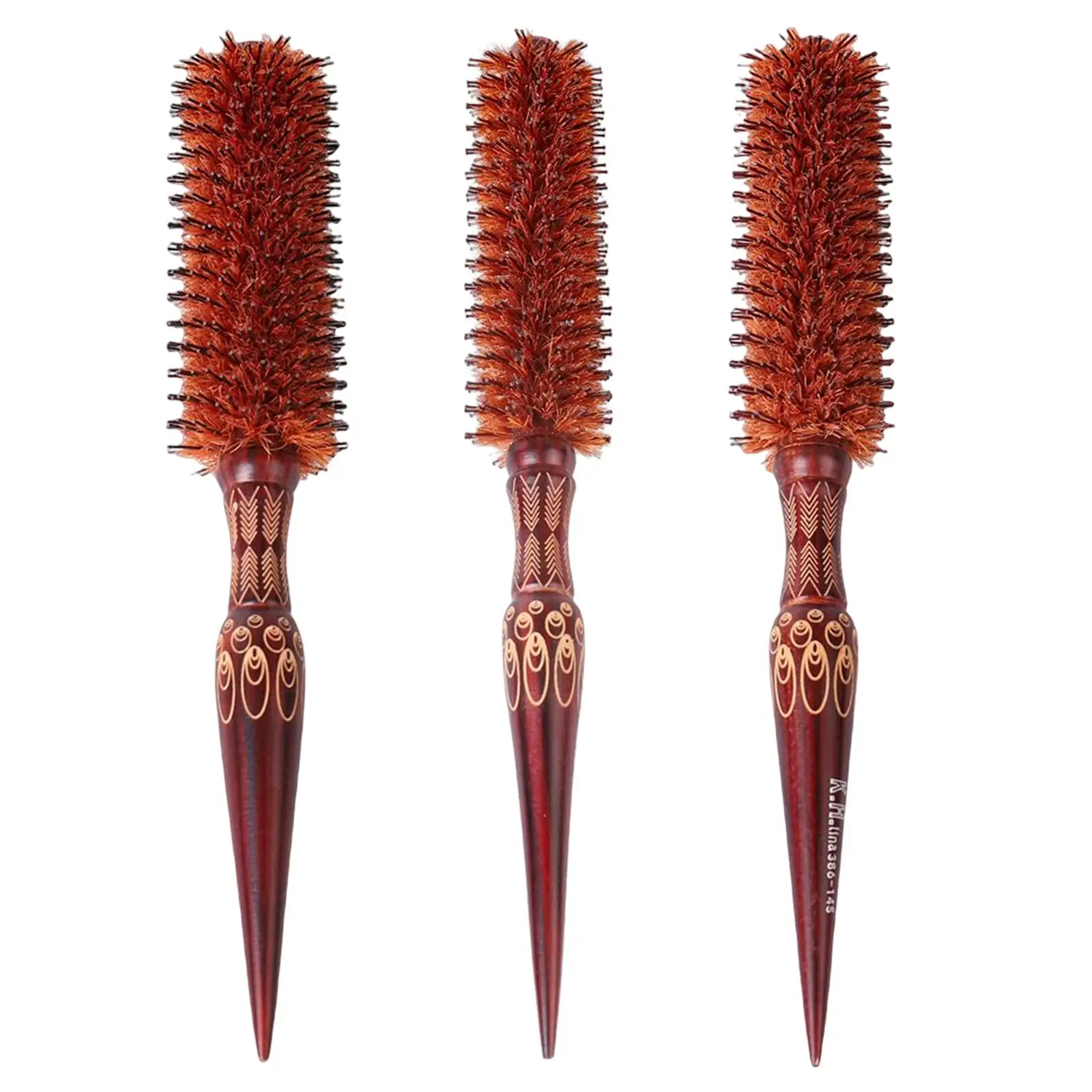 Bristle Round Hair Brush Anti Static Light Weight Styling Tools Hair Curly Comb for Heat Styling Barber Long Hair Salon
