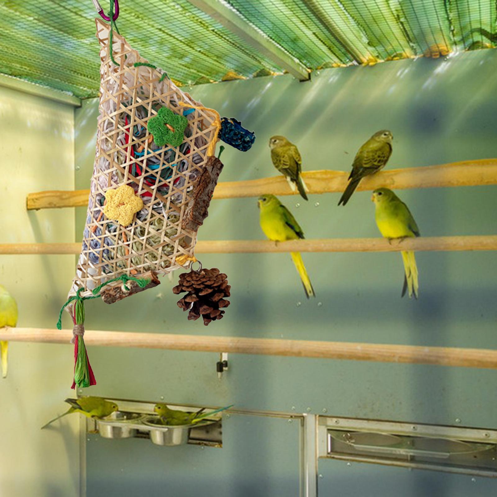 Parrot Chew Toy Bird Chewing Toy Parrot Cage Shredder Toy Bird Chew Toy for Finches Small Medium Birds Lovebirds Parrot Macaws