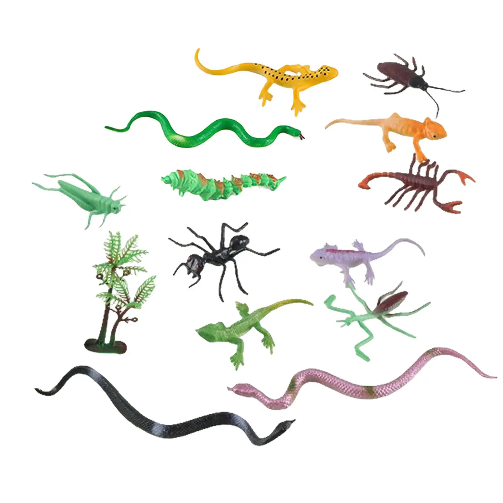 13Pcs High Simulation Artifical Animal Model Toy Tabletop Decors for Educational Learning Toys Desktop Decor Children Toy
