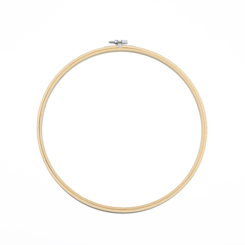 Description Picture 3 of item25cm Wooden Embroidery Frame Set Bamboo Embroidery Hoops Rings for DIY Cross Stitch Needle Craft Tool Kits Accessoires