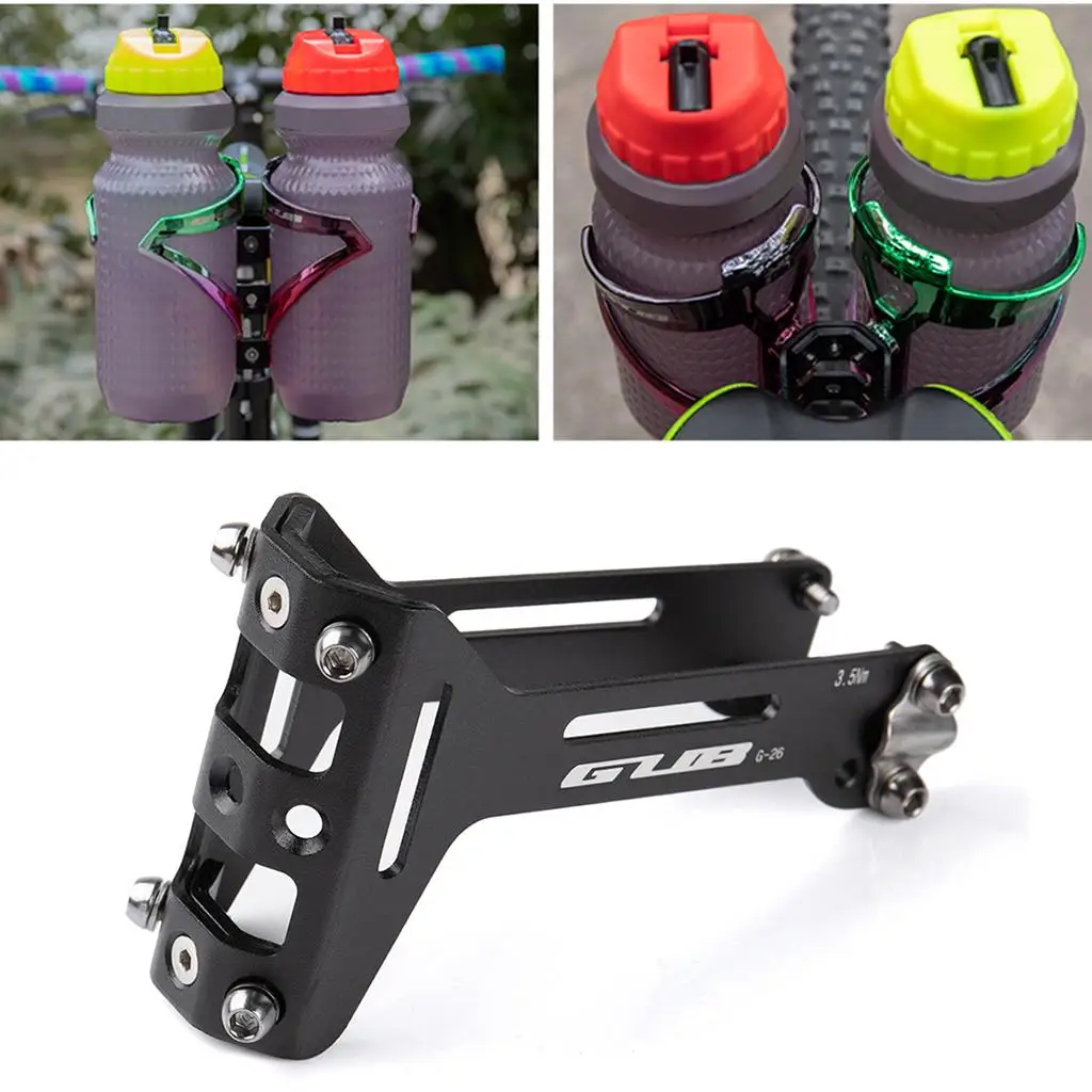 Solid Bike Water Bottle Cage Adapter Mount Bracket Seatpost Rack Accessories