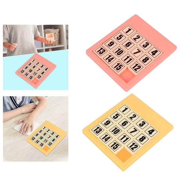 Early Educational Math Toy Desenvolvimento para Crianças Plástico 1-15  Número Puzzles Crianças Toy Sliding Puzzle Toy 15 Tiles Jogo de Lógica -  AliExpress