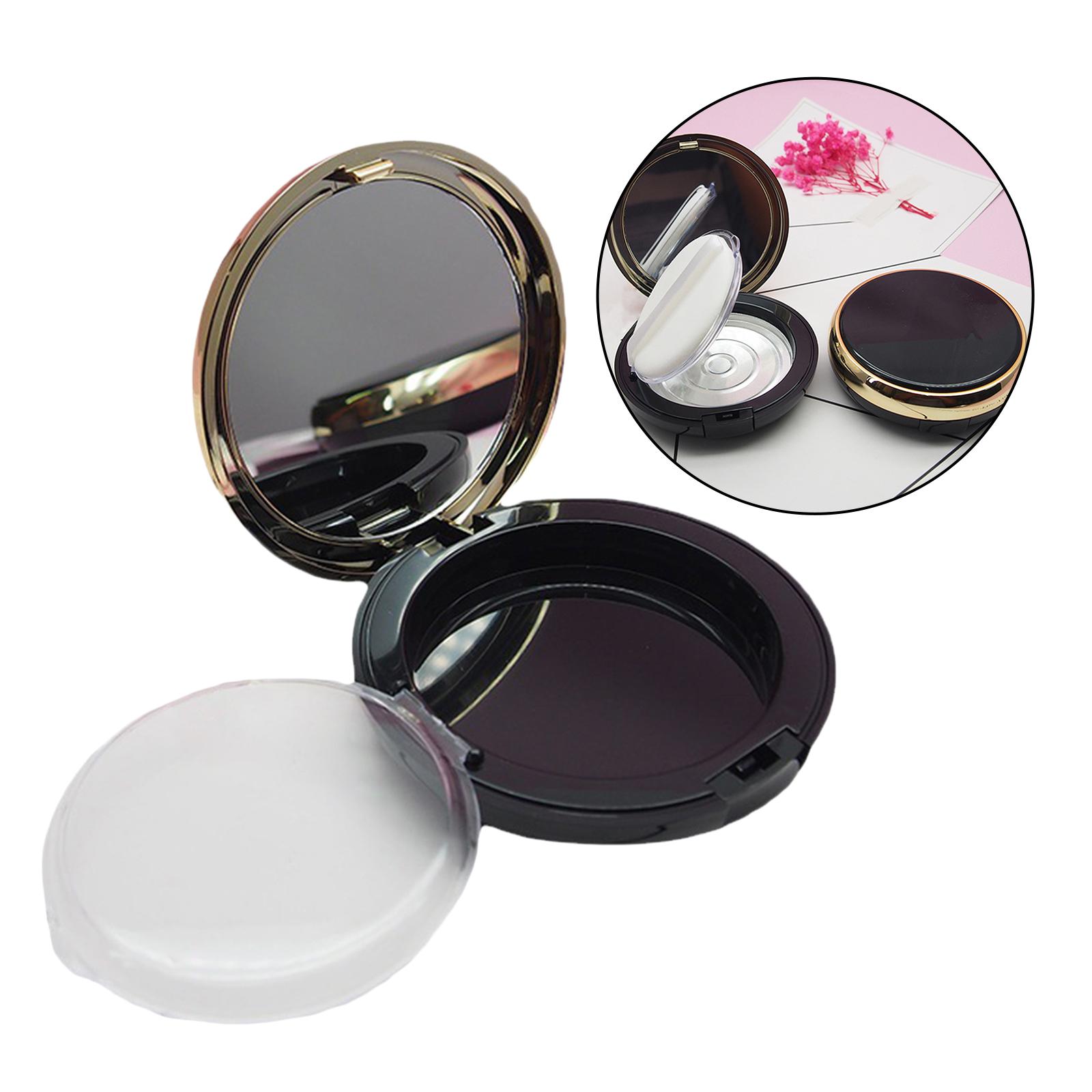 Empty Cosmetic Pressed Plastic Makeup Eyeshadow Highlights Storage Jar Lipbalm Compact Case