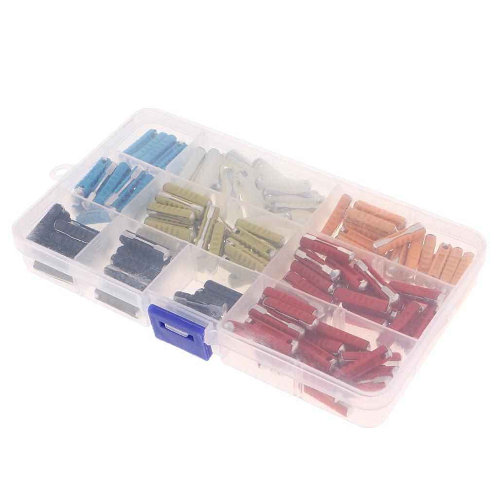 Prettyia   200Pcs   European   Car   Fuses   Torpedo   Type   Fuse   Assorted