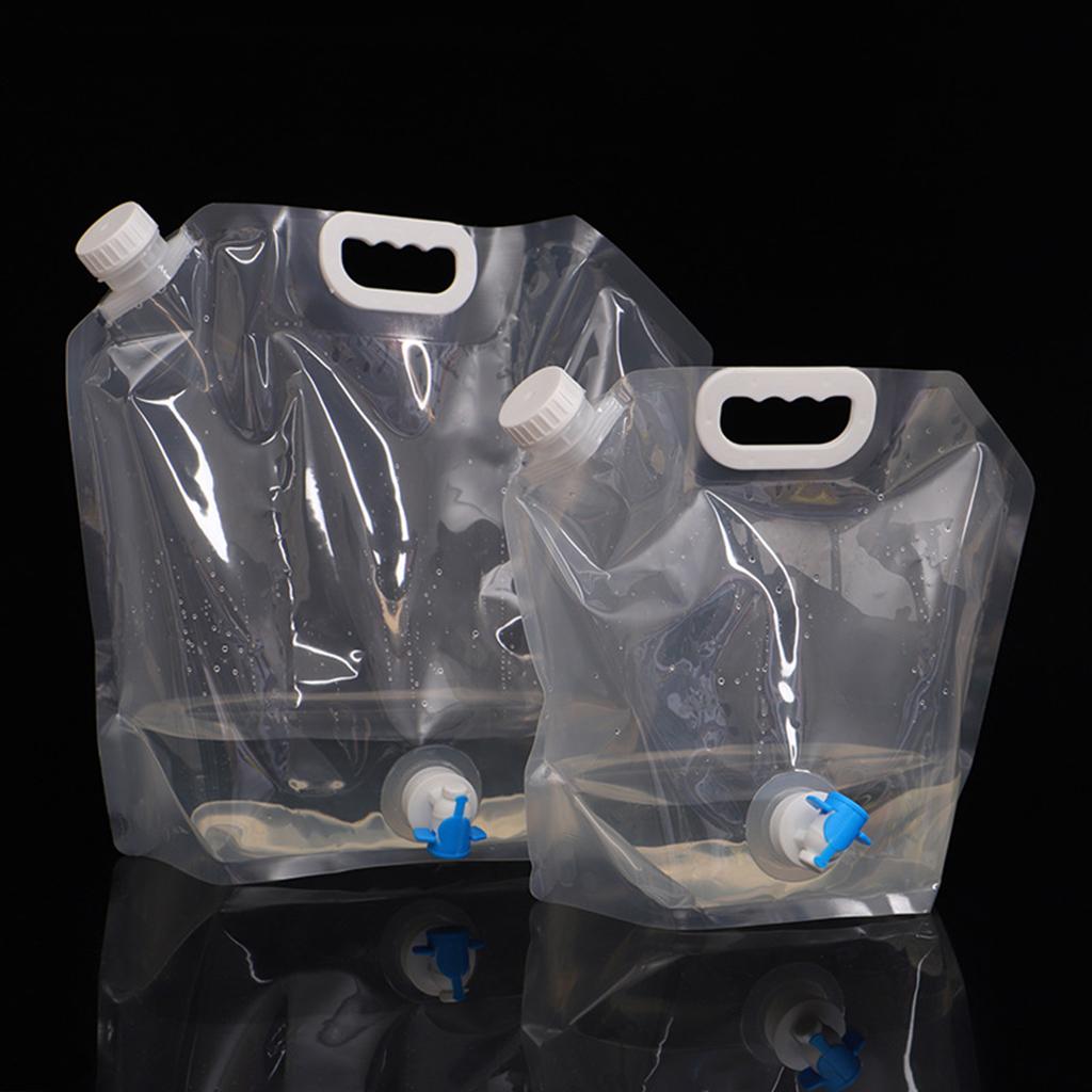 Collapsible Water Tank Container Bag Bottle BPA Free with Spigot No-Leak Freezable Carrier for Picnic Camping Outdoor Hiking