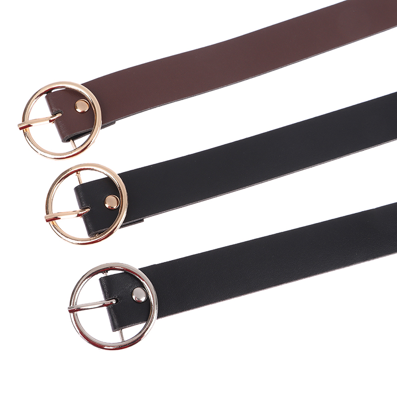 Title 2, 1Pc 100CM Leather Belt Fashion Waist Belts Meta...