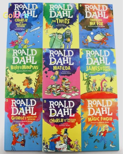 Roald Dahl Full Color Pages A4 Large Open 18 Books/set 