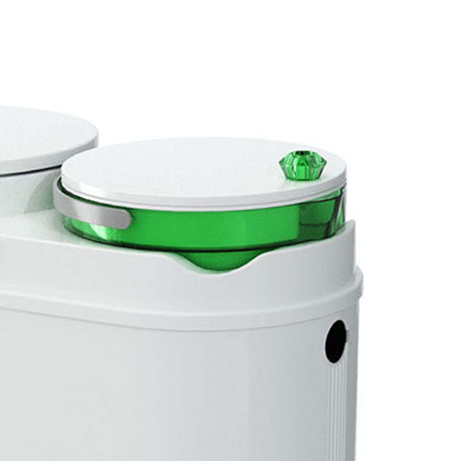 Wet and Dry Dual Trash Can Tea Capacity with Spring Lid Classified Wet and Dry Classified Rubbish Bin for Dorm Bathroom Kitchen