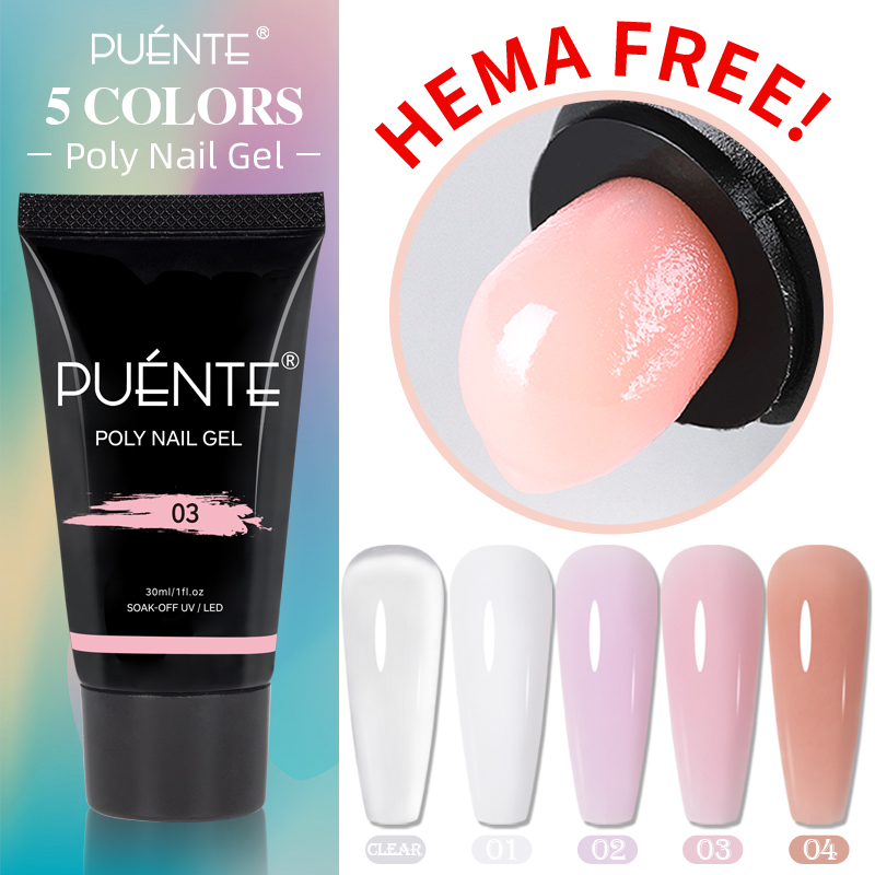 Best of PUENTE Poly Nail Gel 30ML Hema Free Acrylic Gel Finger Extension Semi Permanent Fast Builder Hybrid Varnish UV Poly Nail Polish Reviews & Tips