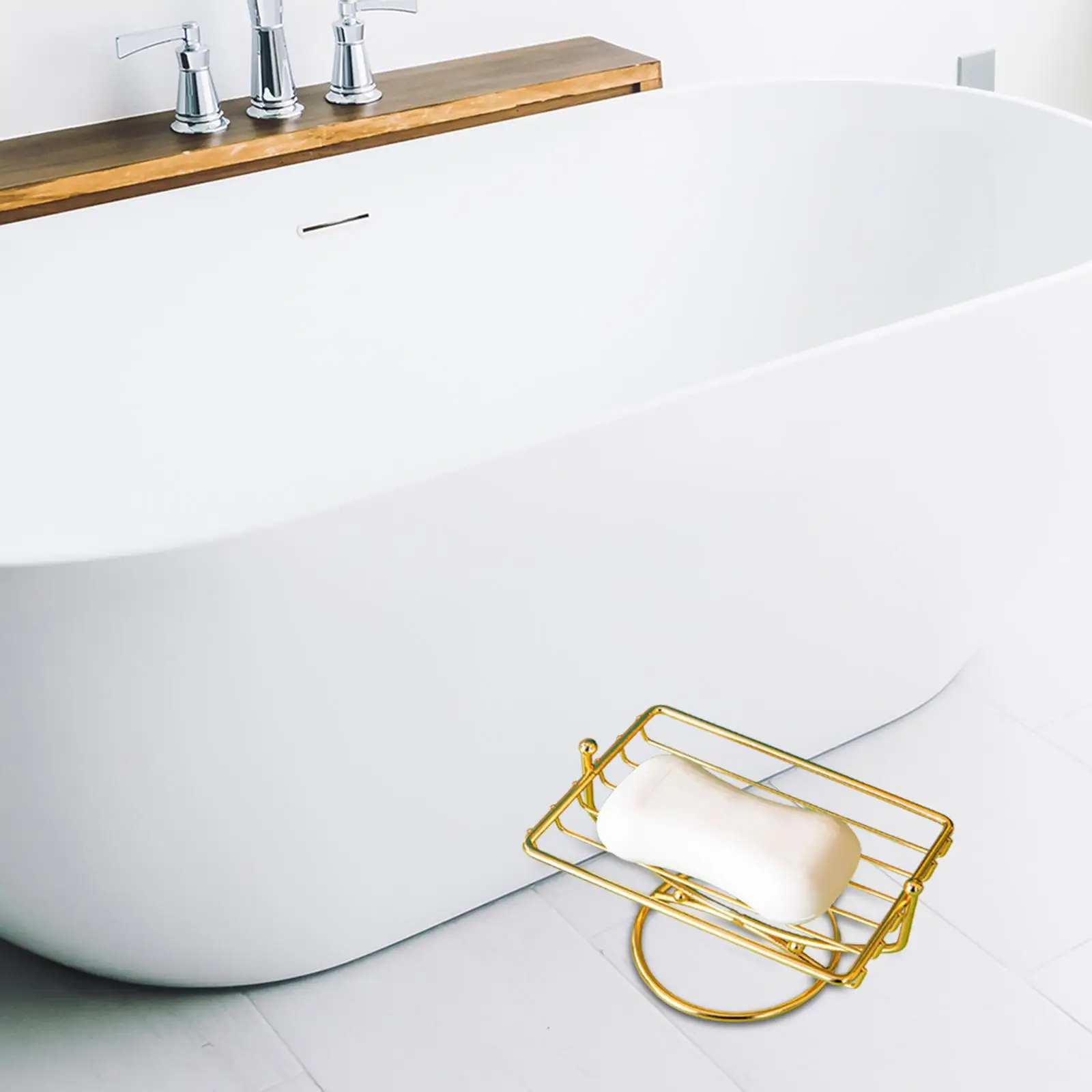 Stainless Steel Soap Sponge Holder Tray,Self Draining Shelf Rectangular Soap Saver for Bathroom Toilet Shower