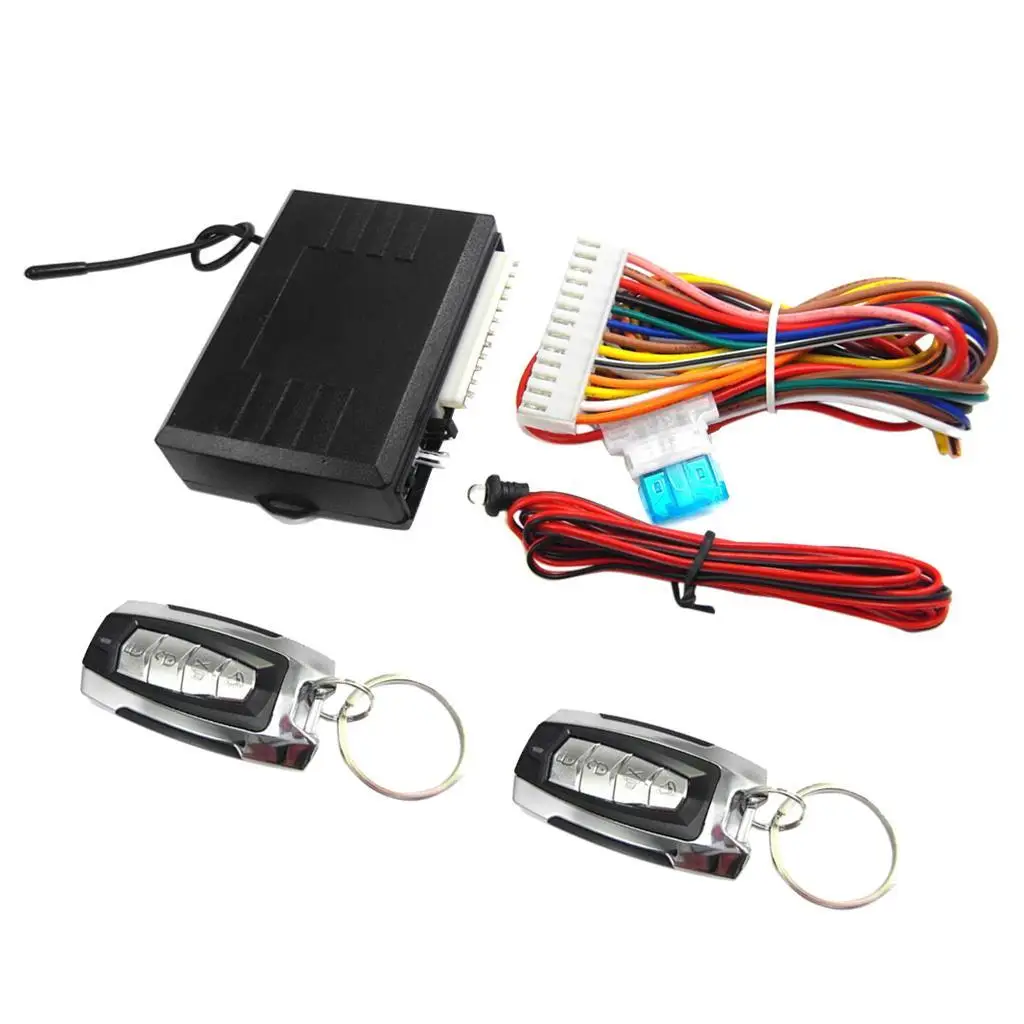 1 Way Car System Remote Start Entry, Two 4 Button Controllers.