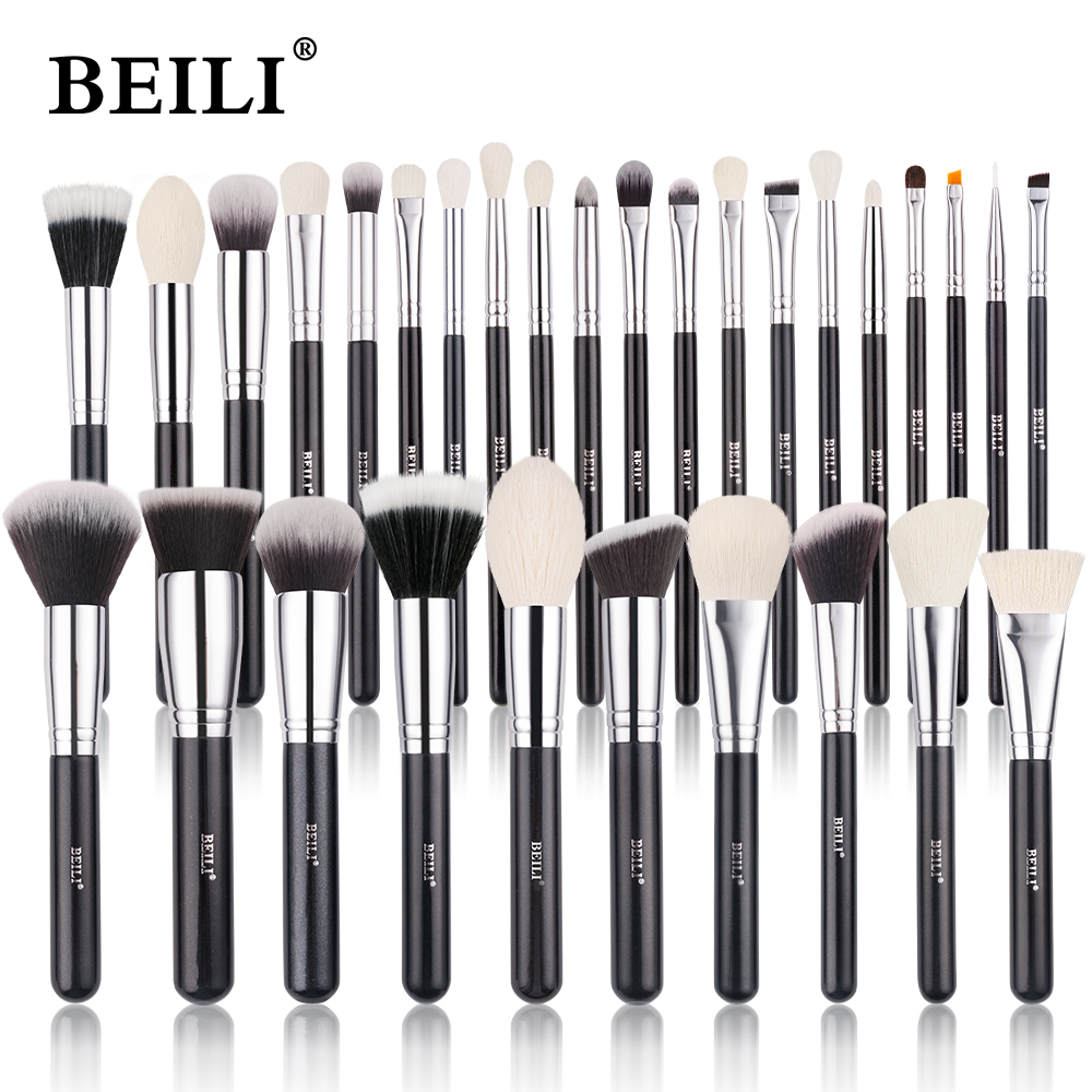 Best of BEILI Black Makeup Brushes Set Professional Natural Goat Fiber Hair Brushes Foundation Powder Contour Eyeshadow Make Up Brushes Reviews & Tips