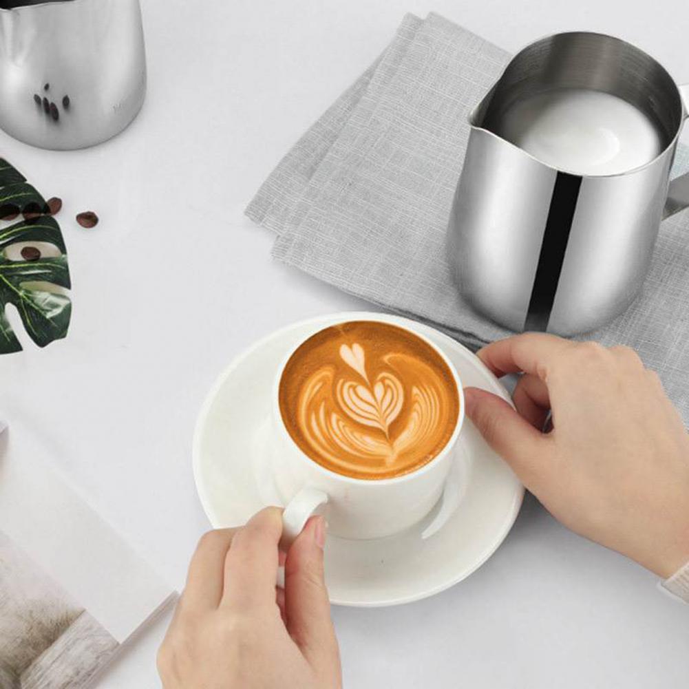 Description Picture 6 of itemCoffee Latte Milk Frothing Jug Milk Frother Pitcher Stainless Steel Jug Espresso Barista Pitcher Milk Pot Coffee Accessories