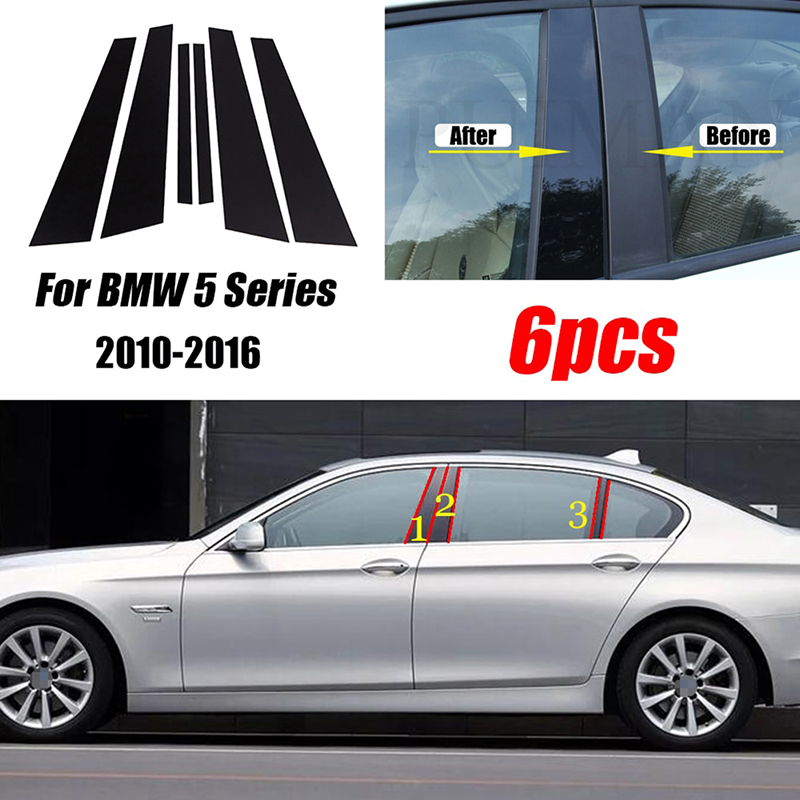 Fenster Tür Trim Abdeckung Aufkleber Säule Beiträge für BMW 5 Series G30 G31 2017-2023 F10 F11 F07 2010-2016 E60 4-tür Limousine-2003-2010 – Detail 10