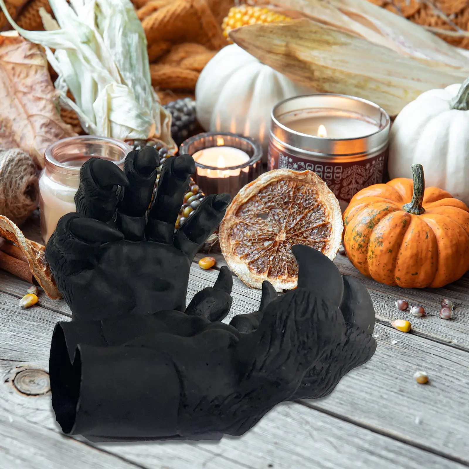 Halloween Black Bear Gloves Novelty Photography Props Soft Cosplay for Dance Shows Music Festivals Halloween Masquerade Teens