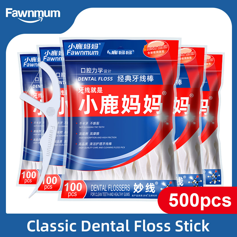 Best of Fawnmum 5x100 Pcs / Lot Disposable Dental Flosser Toothpick Floss Pick Teeth Stick Interdental Brush Oral Gums Teeth Cleaning Care Reviews & Tips