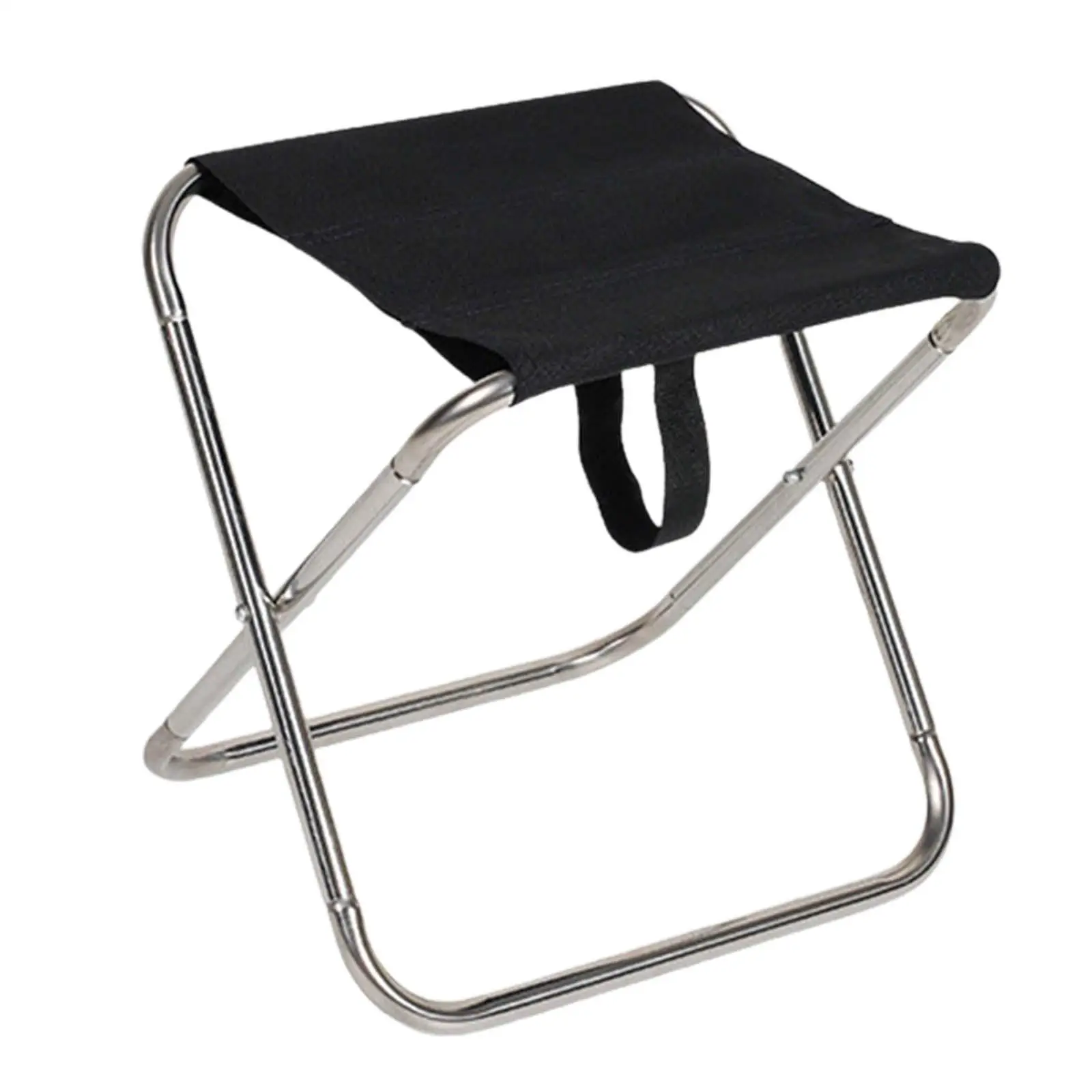 Camping Stool Folding Camping Seat Small Camping Chair Strong Load Capacity Saddle Chair for Lawn Travel Barbecue Sports Concert