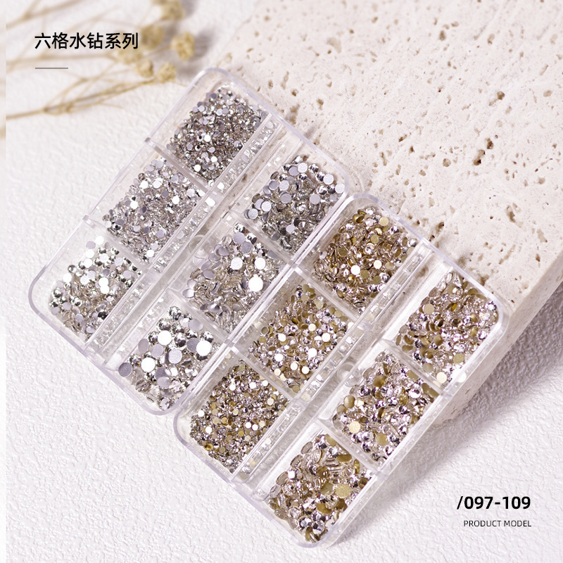 Best of Mixed Size Crystal Nail Art Rhinestone Clear AB Non Hotfix Flatback Gem Diamond 3D Nail Art Decorations DIY Manicure Face Makeup Reviews & Tips