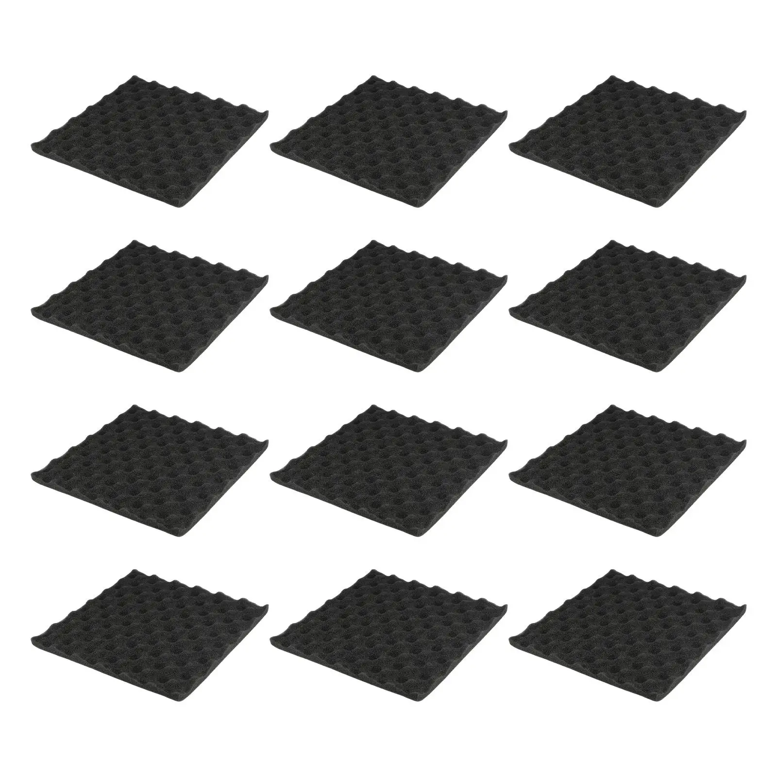 12 Pieces Soundproofing Acoustic Foam Panels Sound Panels Wedges for Home