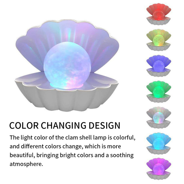 colour changing shell lamp