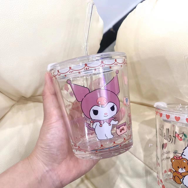 Sanrio Characters Straw Cup 23oz Cartoon Hello Kitty Kuromi Melodi Tum