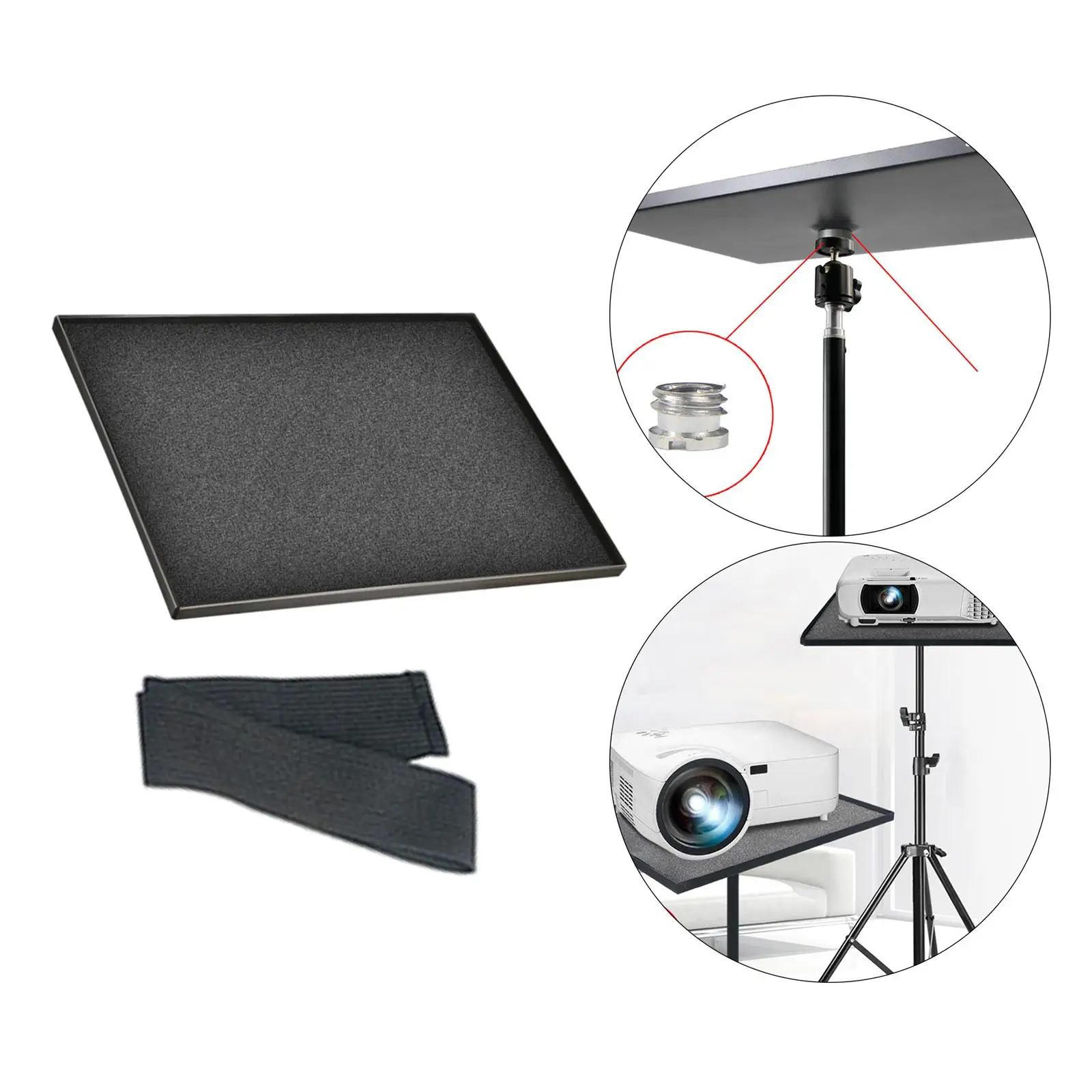 Projector Tripod Stand, Foldable Projector Stand, for office and Computer Phone Holder Mount Detachable