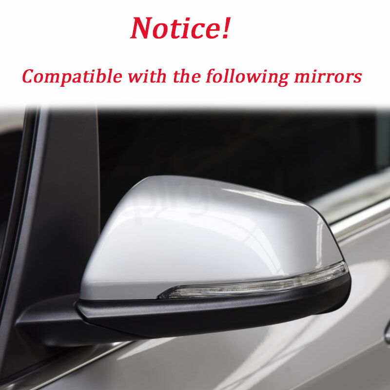 Carbon Fiber Style Black Rearview Side Mirror cover Caps for BMW X1 F48 X2 F39 F40 F53 F44 Z4 G39 Toyota Supra Side Mirror shell