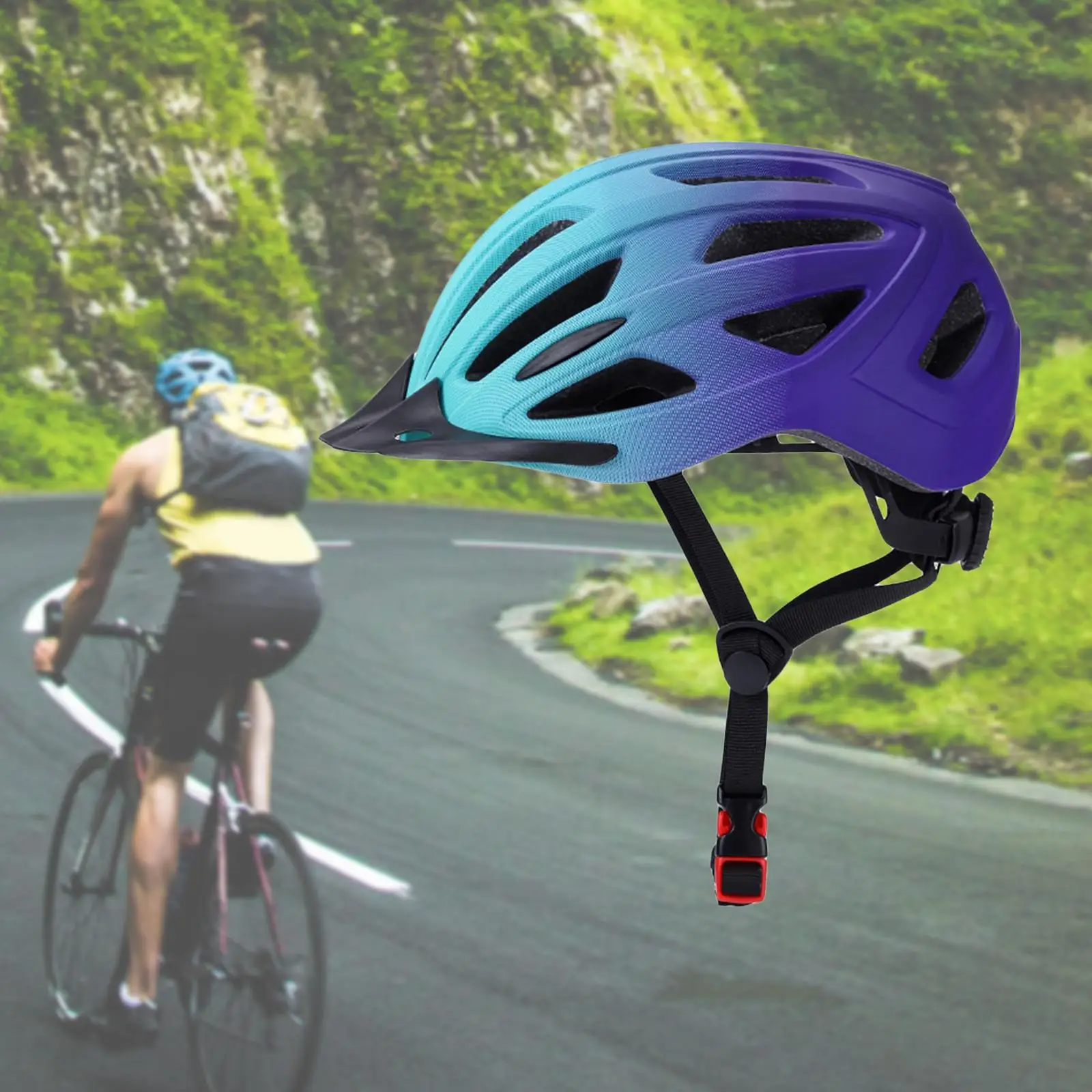 Bike Helmet Cycling Accessories with LED Safety Light Outdoor Bicycle Helmet
