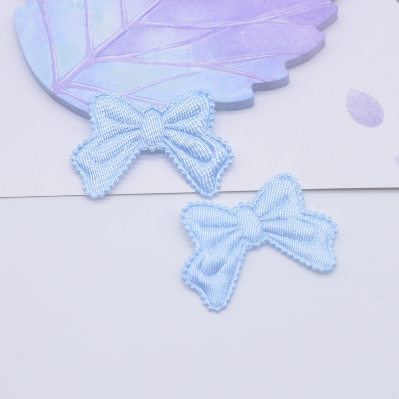 50Pcs 30*20mm Fliege Tuch Applique für Hochzeit Kleidung Nähen Liefert Patches DIY Stern Rahmen Album decor Zubehör – Detail 6