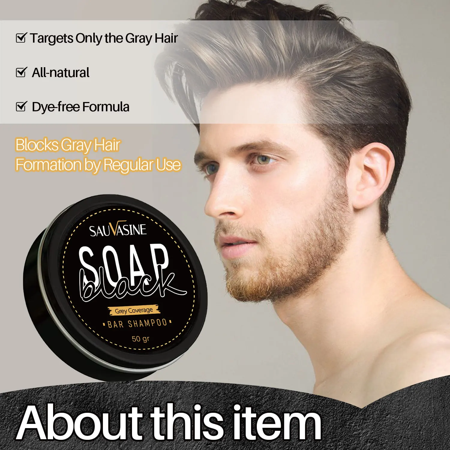 Best of Hair Darkening Shampoo Soap Cover Gray Hair Shampoo Soap For Gray Hair No Chemicals Hair Dye To Cover Canas White Hair Color Dye Reviews & Tips