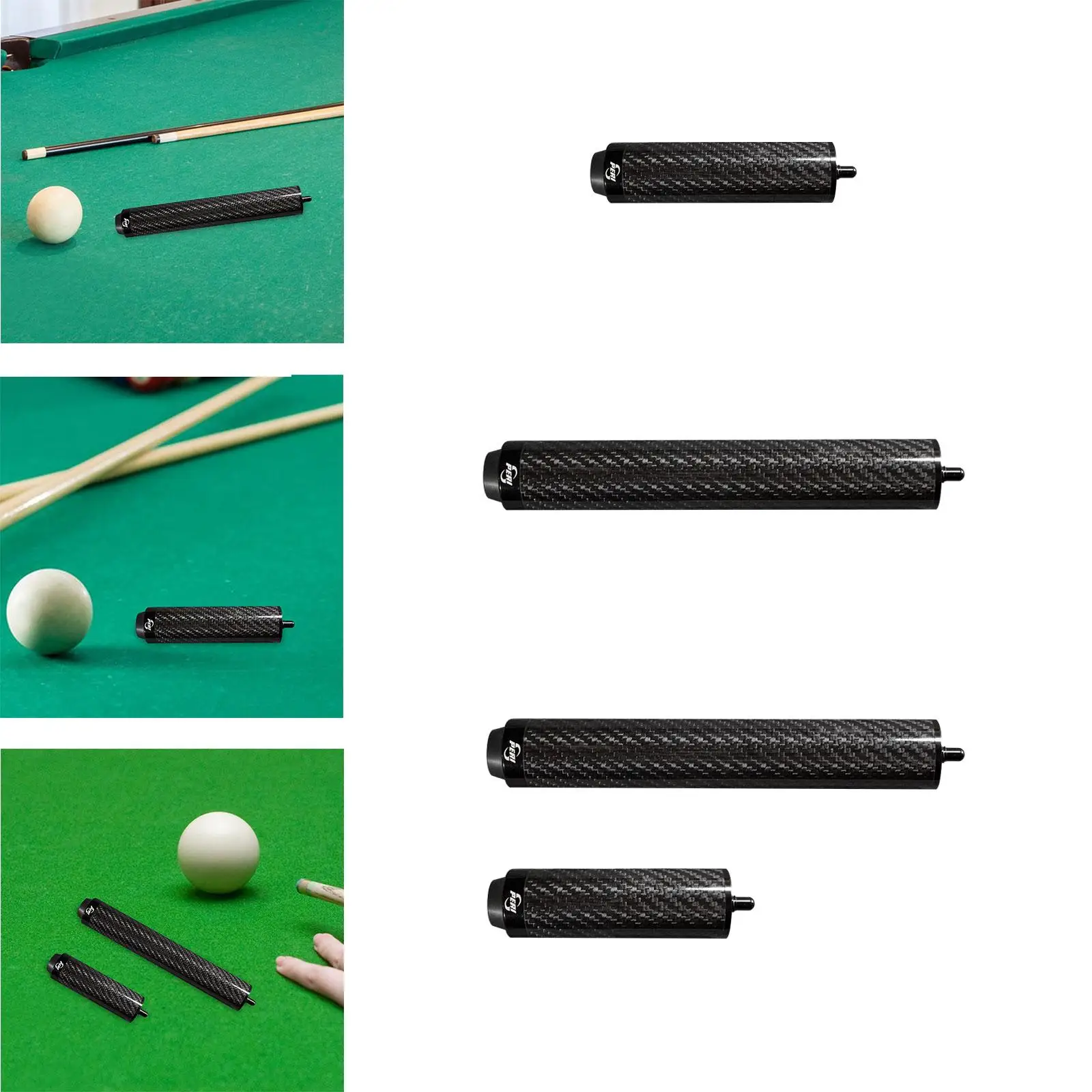 Cue Rod Extension, Billiards Pool Cue Extension, Cue Joint Accessories Black Billiard Connect Shaft for Athlete, Beginners