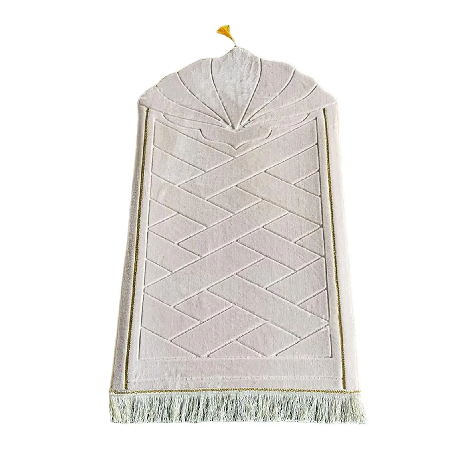 Portable Soft Muslim Carpet Blanket Floor Carpet Collectible Foldable Prayer Mat for Islamic Holiday Office Wedding Present