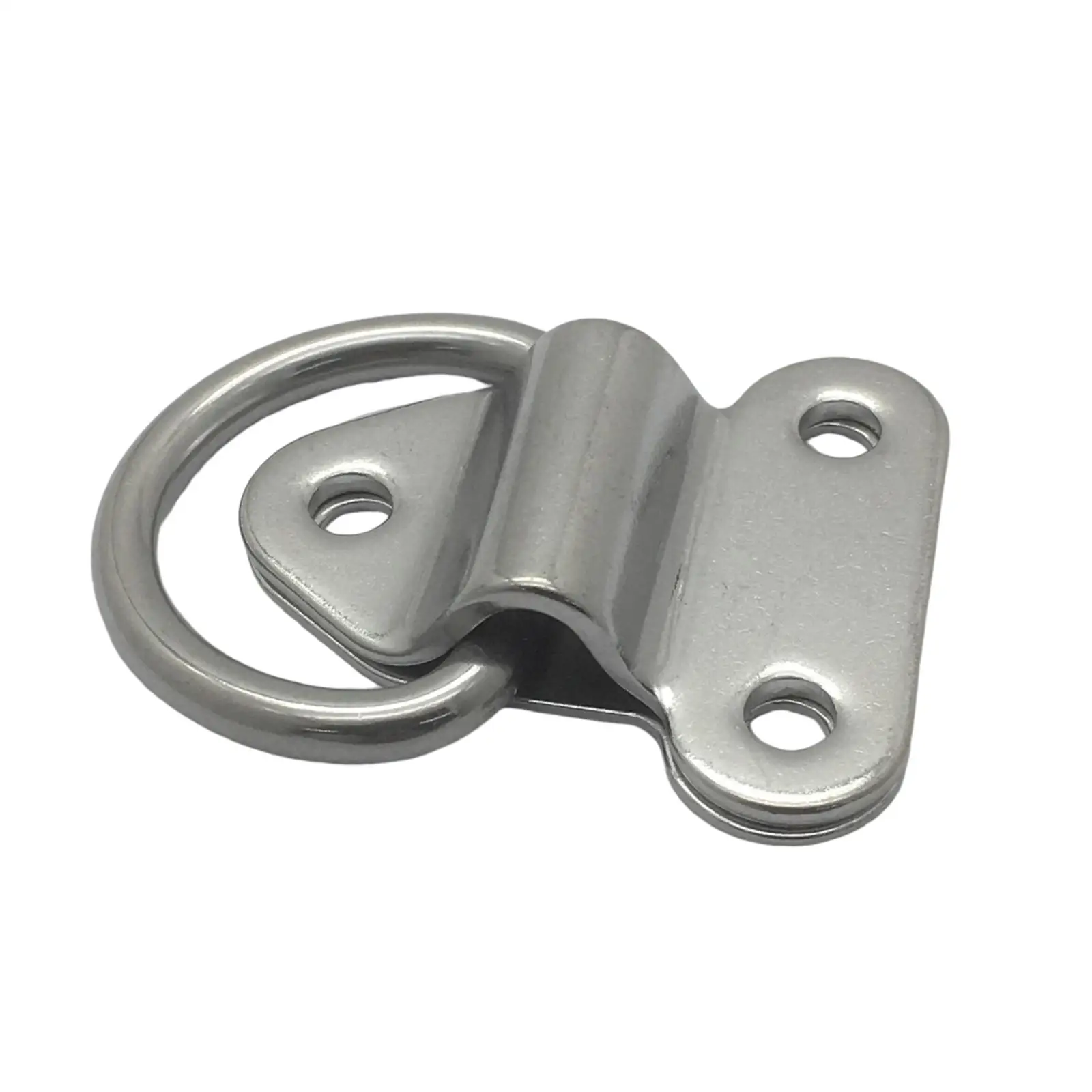 Folding Deck Pad Eyes Lashing D Ring Handle Stainless Steel Universal Heavy Duty Pull Ring for Ship Trailer Boats Truck