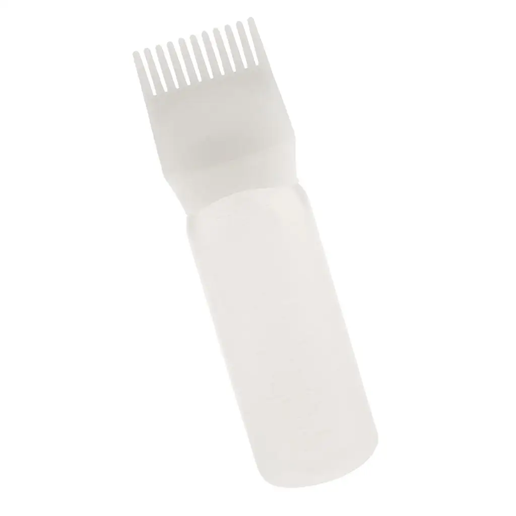Empty Hair Dye Bottle Applicator with Brush Comb Salon Hair Coloring