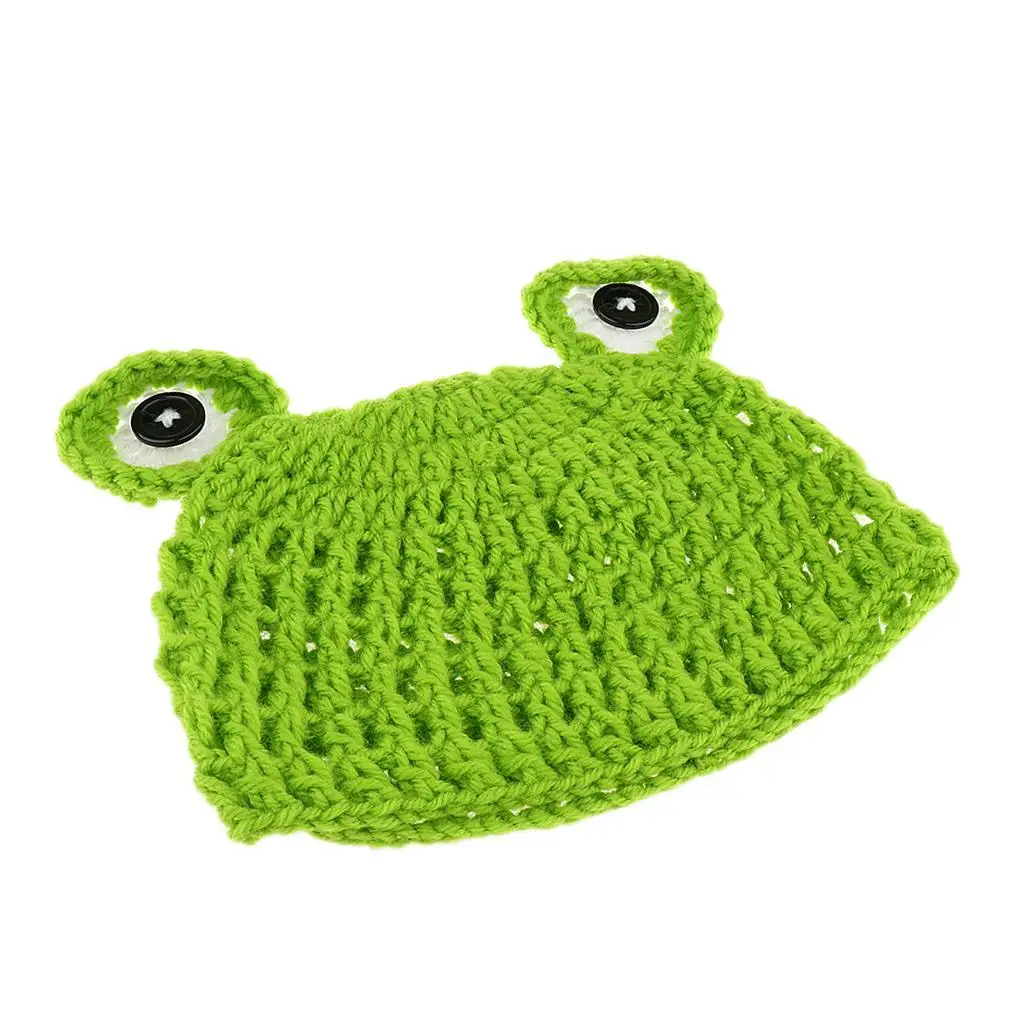 Newborn Handmade Crochet Knit  Make Your Baby Looks More Lovely Frog Hat