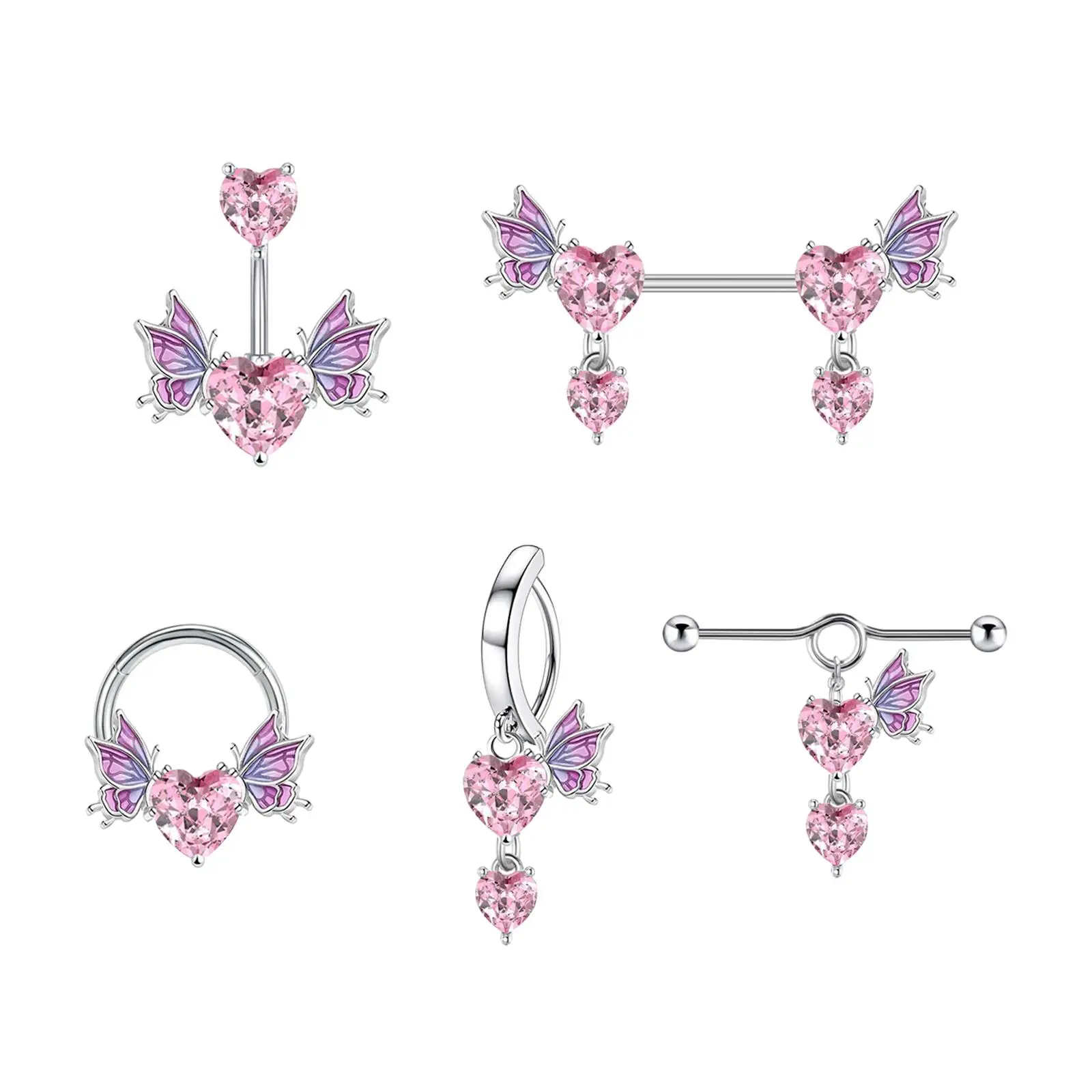 Piercing Jewelry Statement Stylish Punk Body Jewelry Jewelry Accessories for Halloween Valentine`s Day Christmas Birthday Gift
