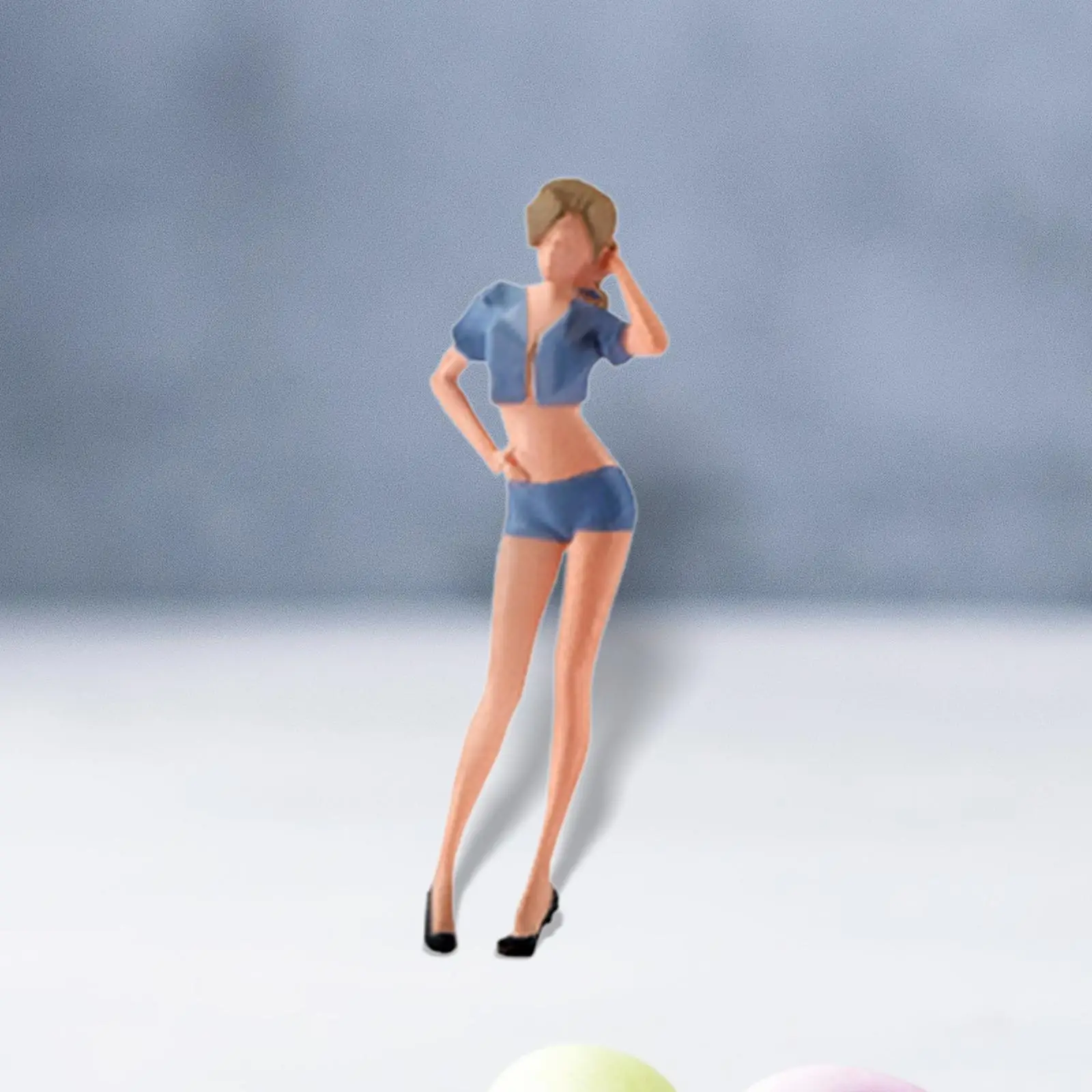 Realistic 1/64 Scale People Figures Simulation Figurines Mini People Model Ornament for DIY Scene Diorama Dollhouse Layout Decor