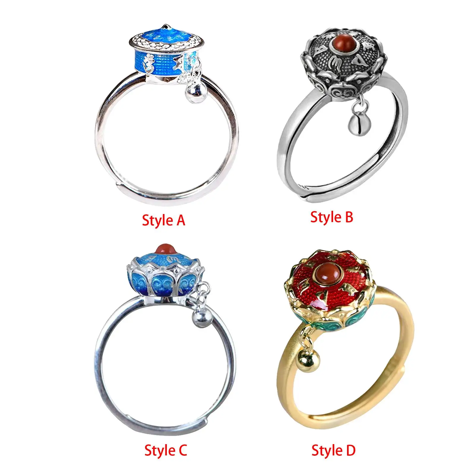 Rings Vintage Opening Rings Creative Fashion for Women Birthday Valentine`S Day Party