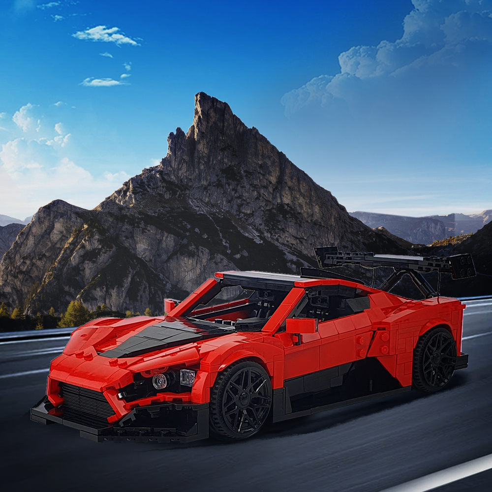 Gobrick MOC Zenvo TSR-S красная гоночная модель спортивного автомобиля,  строительные блоки City De Tomaso P72, Суперскоростной спортивный  автомобиль, кирпичи, игрушки, подарки | AliExpress