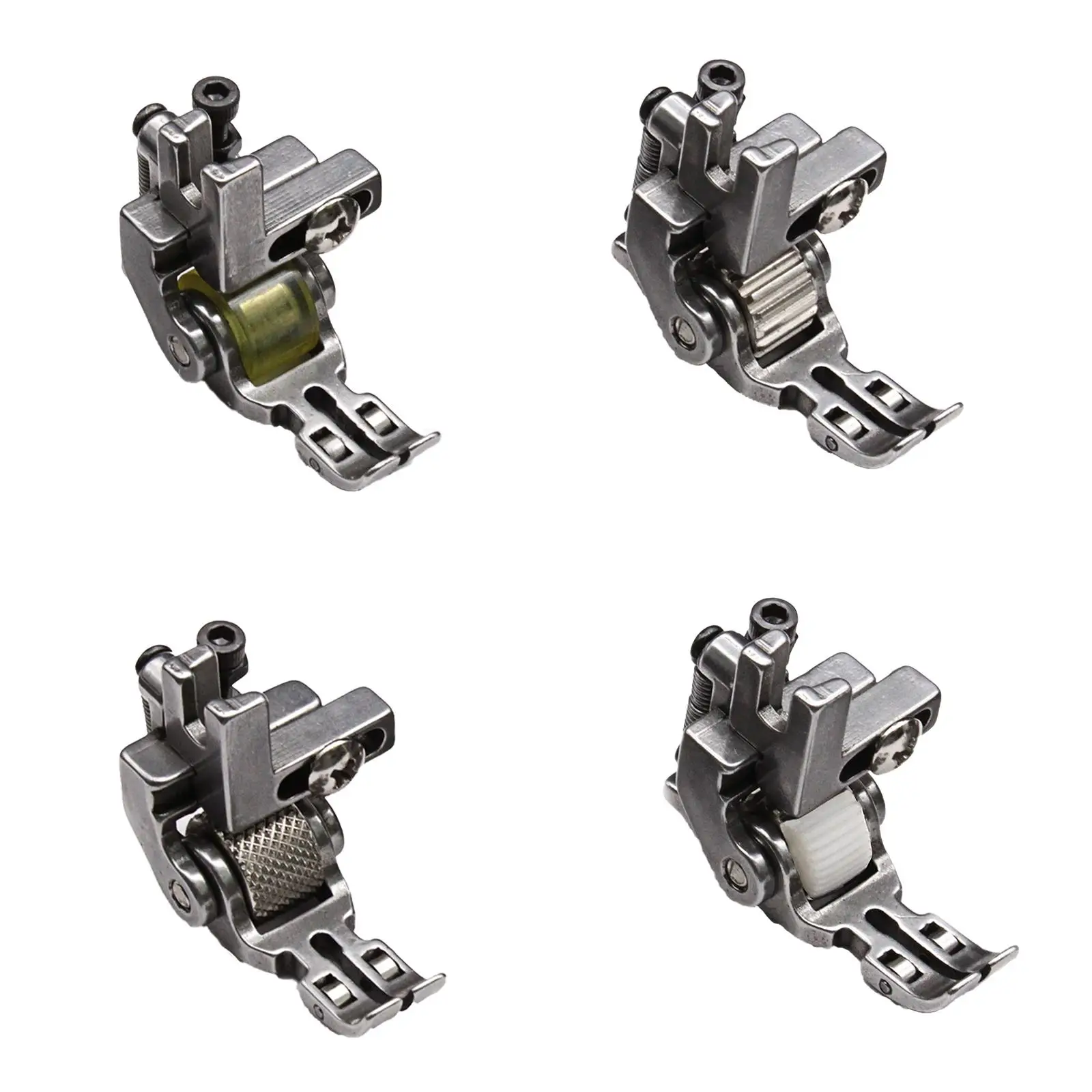 Presser Foot for Industrial Sewing Machine, Edge Stitching Foot Auxiliary Presser Foot for Thick Fabric, Leather, Chiffon, Jeans