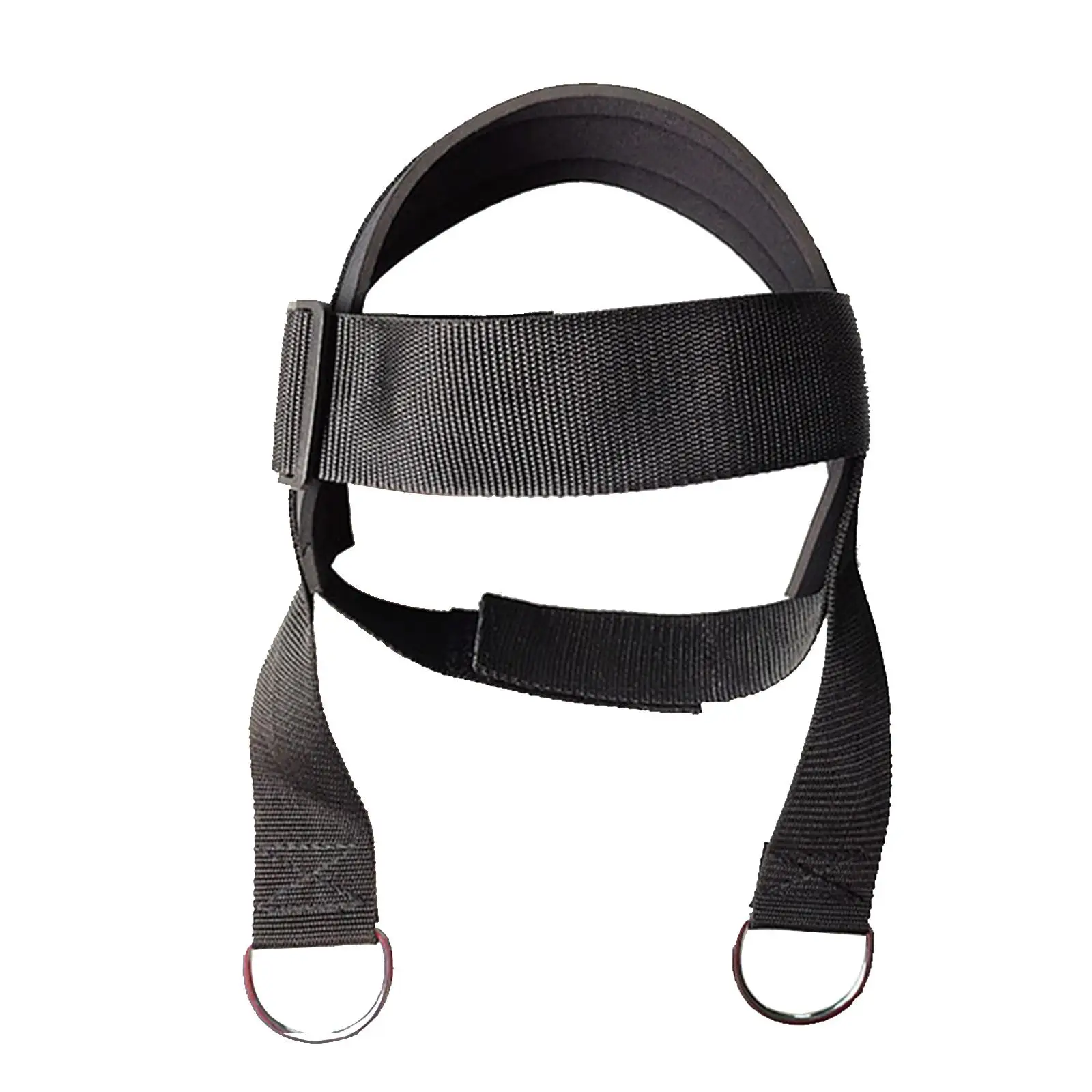 Head Neck Harness with Metal Loop Gym Exerciser Straps Bodybuilding Weight Lifting for Workout Neck Curls Fitness Unisex Trainer