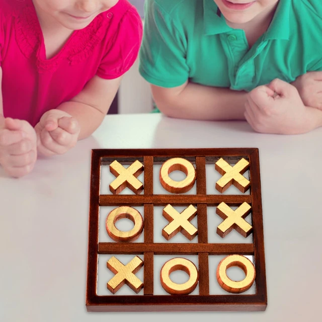 Buy Wood Tic Tac Toe - Coffee Table Puzzle (5x5) Living Room Game