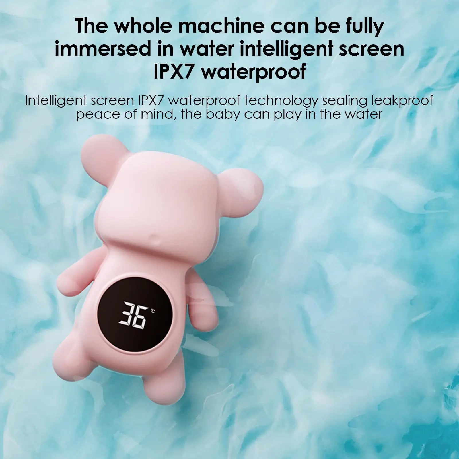 bath temperature Sensor with LED Display Water Temperature for Infant Bath Tub Kids