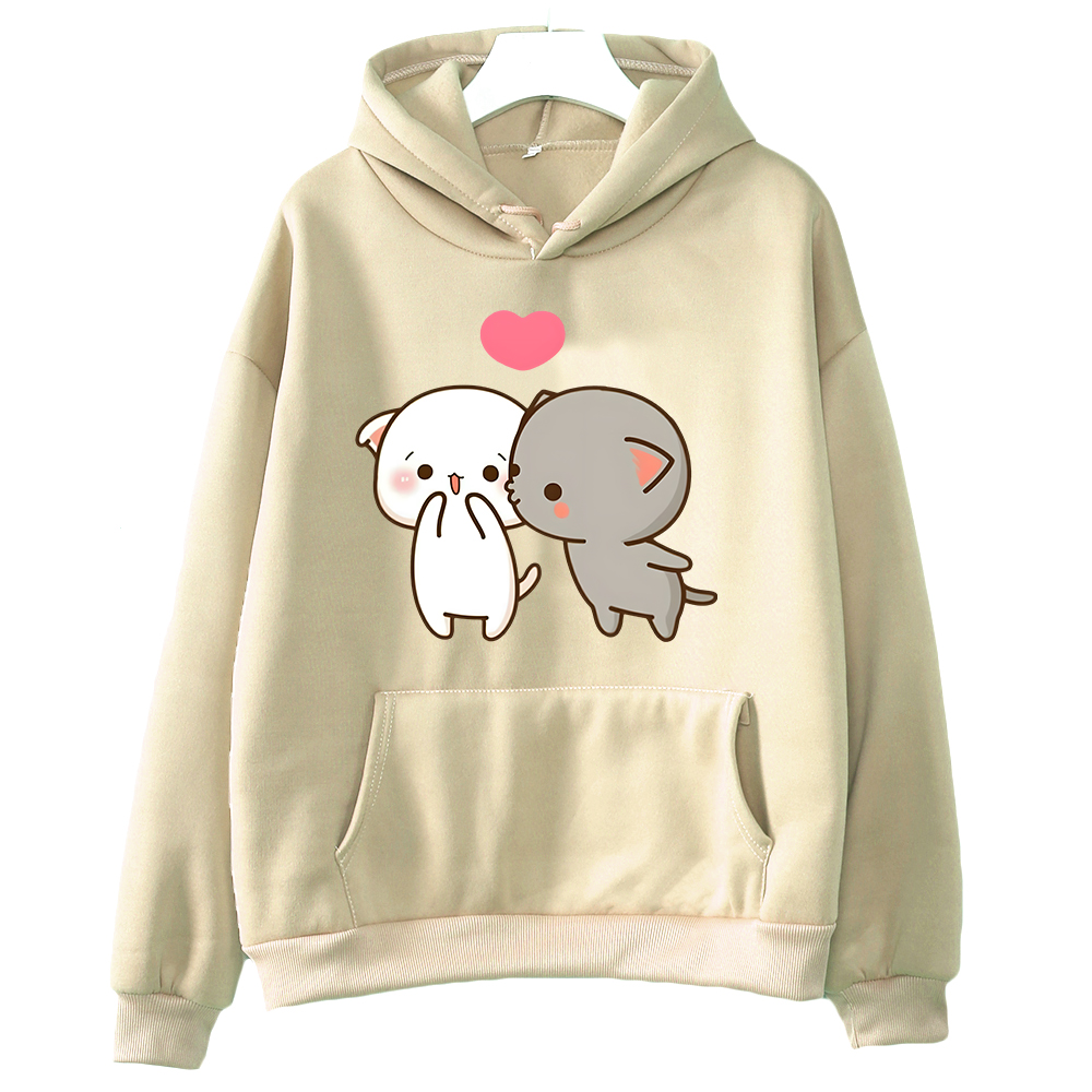 animados impressão hoodie roupas femininas kawaii boba