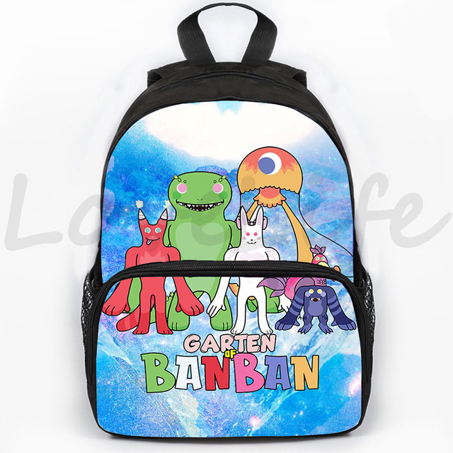 XGeek 3Pcs Garden of Banban Backpack, Cute Bookbag with Handbag Pencil Case  for Boys Girls 