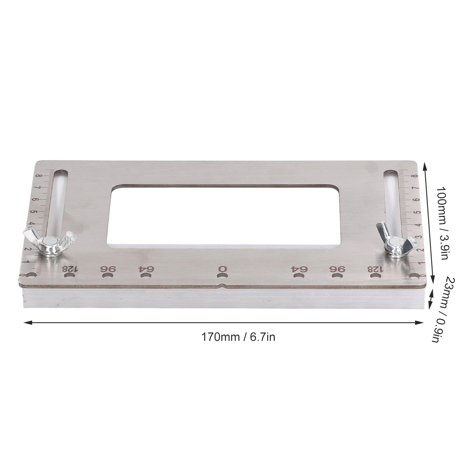 Com Escala Aço Inoxidável Hole Drilling Template para Cabinet Door