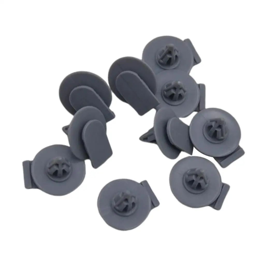 10 pieces Clips for Wheel Arch Skirt Fasteners Grey R50 R52 R53