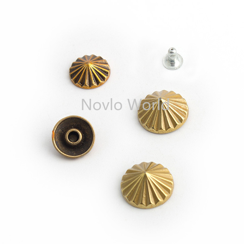 10-50-200pcs 2 colors 10mm 12mm Bracelet Rivets Cap Stud Leather Craft Wallet Bag Hat Shoe Jeans Chocker Trims Jewelry Studs