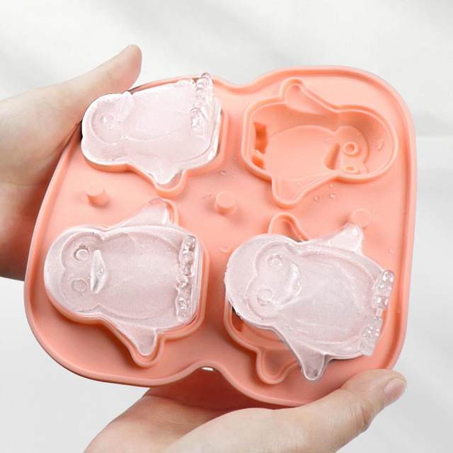 1pc Penguin Shaped Silicone Ice Cube Tray